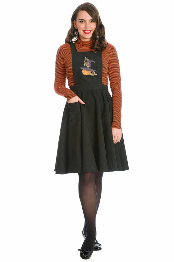 Banned Pumpkin Spice Pinafore Dress - Image 4