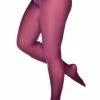 Pamela Mann Hosiery Curvy Super-Stretch 50 Denier Tights In Damson