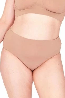 Pamela Mann Hosiery Pamela Mann Curvy Seam Free Comfort Briefs In Nude