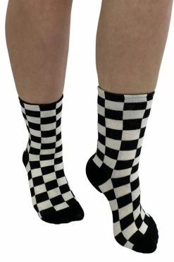 Pamela Mann Hosiery Pamela Mann Checkerboard Ankle Socks Ska Punk