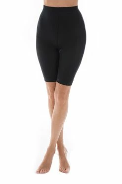 Pamela Mann Hosiery Regular Anti Chafing Shorts 80 Denier Tights In Black