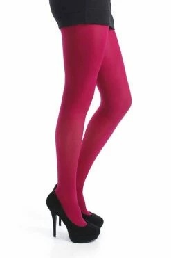 Pamela Mann Hosiery 50 Denier Opaque Pantyhose In Cerise