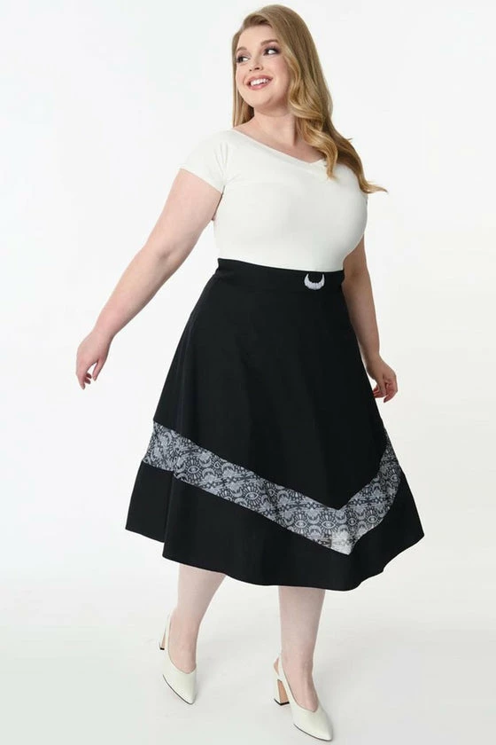 Timeless London Batwing High Waisted Midi Skirt - Image 3