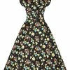 Lady Vintage Florence Dress In Delicate Floral Print Classic