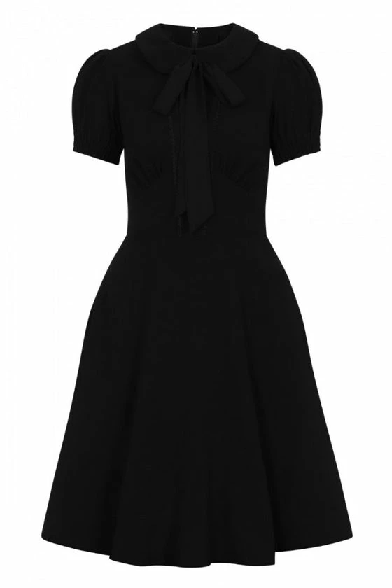 Hell Bunny Catherine Mid Dress In Classic Black - Image 10