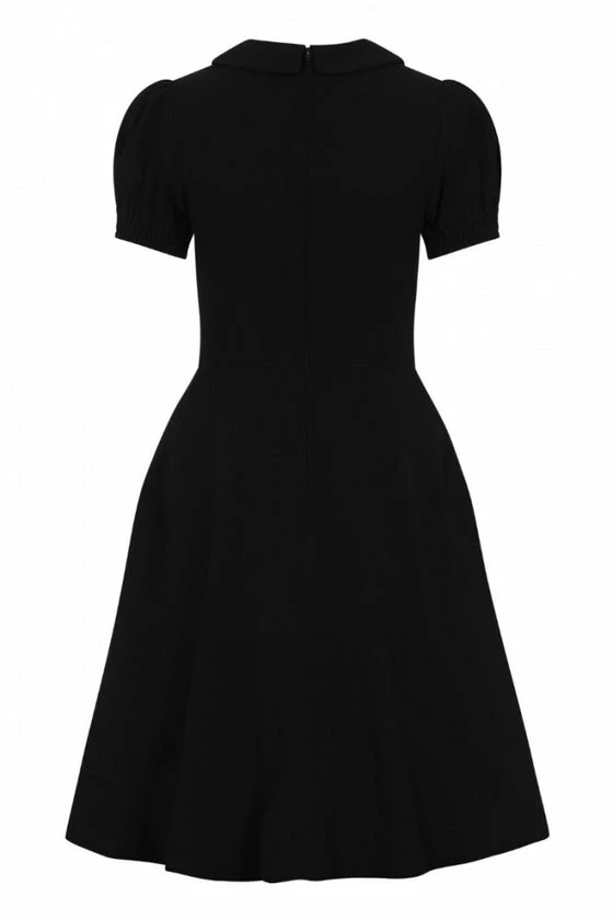 Hell Bunny Catherine Mid Dress In Classic Black - Image 12
