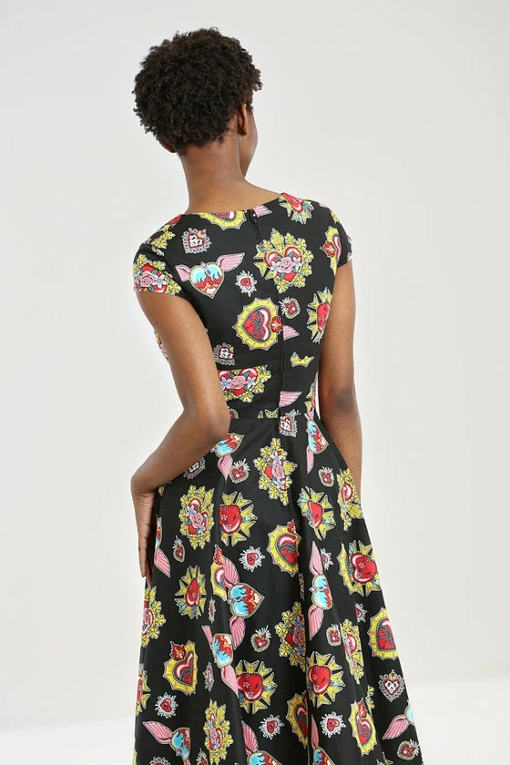 Hell Bunny Amias 50's Dress Hearts - Image 5