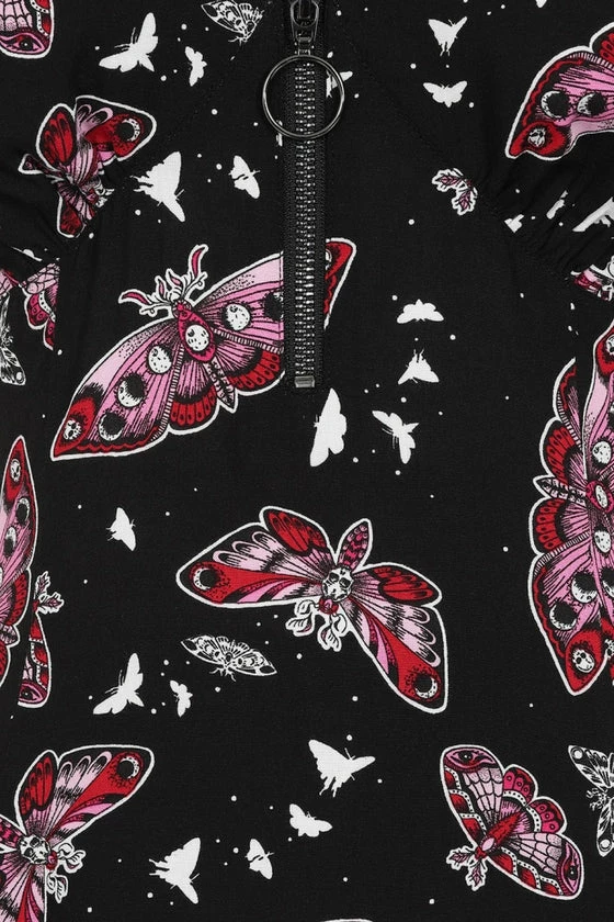 Hell Bunny In The Moonlight Mini Dress Moths - Image 7