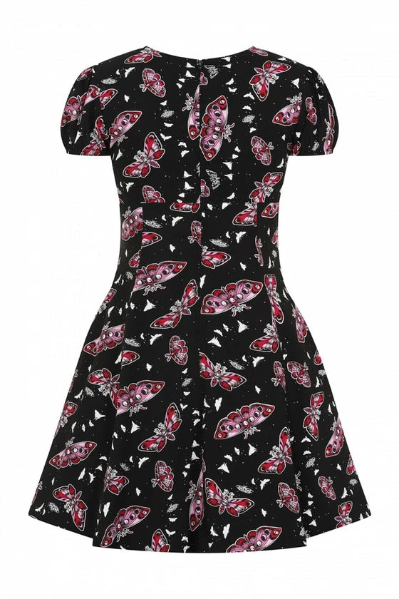 Hell Bunny In The Moonlight Mini Dress Moths - Image 8