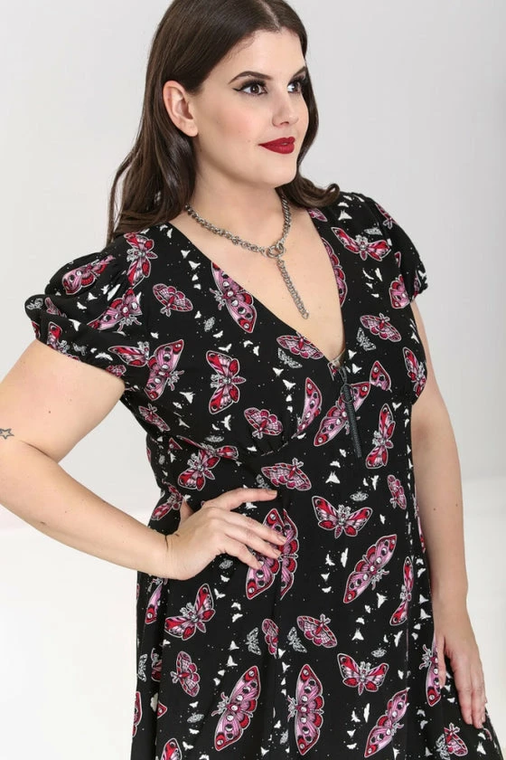 Hell Bunny In The Moonlight Mini Dress Moths - Image 11