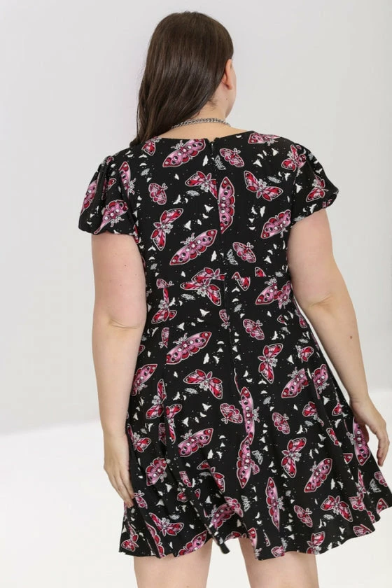 Hell Bunny In The Moonlight Mini Dress Moths - Image 12