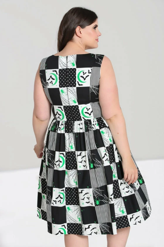 Hell Bunny Annie 50's Dress Halloween Bats - Image 6