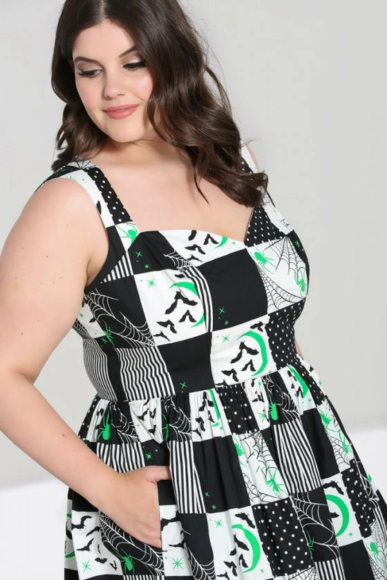 Hell Bunny Annie 50's Dress Halloween Bats - Image 7