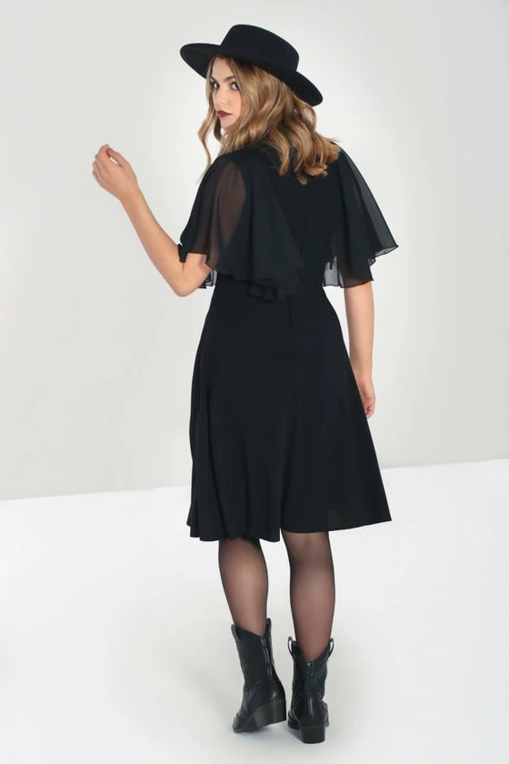 Hell Bunny Isabelle Mid Dress Shawl Detail - Image 3