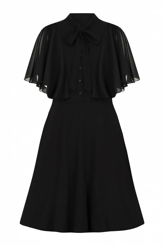 Hell Bunny Isabelle Mid Dress Shawl Detail - Image 9