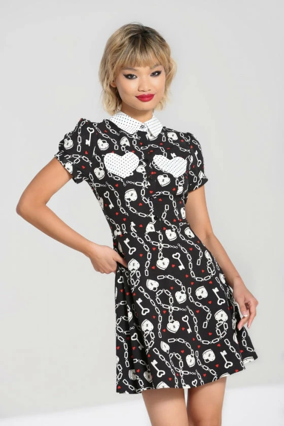 Hell Bunny Heart Lock Mini Dress - Image 7