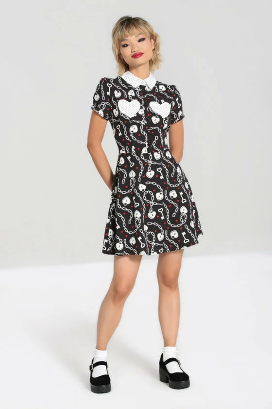 Hell Bunny Heart Lock Mini Dress - Image 6