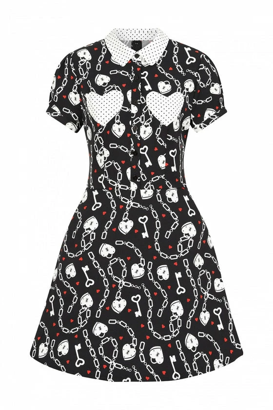 Hell Bunny Heart Lock Mini Dress - Image 11