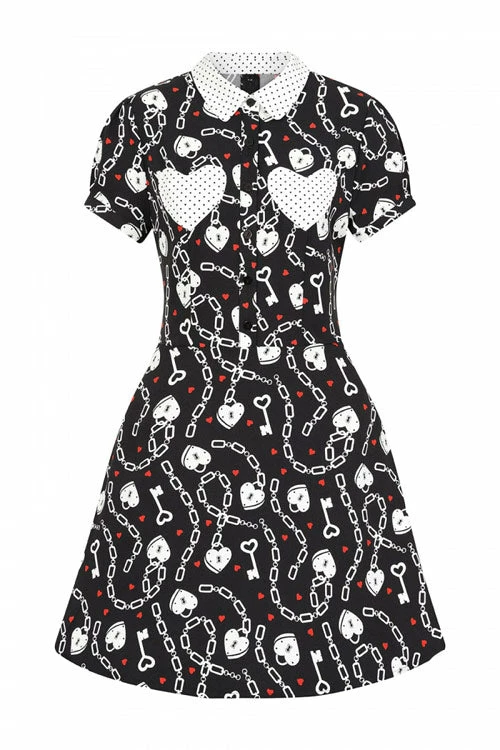 Hell Bunny Heart Lock Mini Dress - Image 9