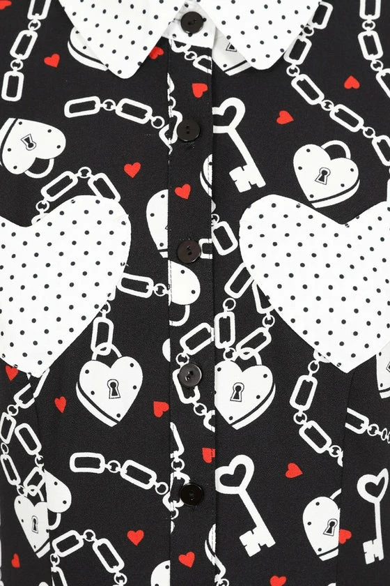 Hell Bunny Heart Lock Mini Dress - Image 10