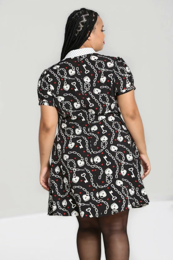 Hell Bunny Heart Lock Mini Dress - Image 2