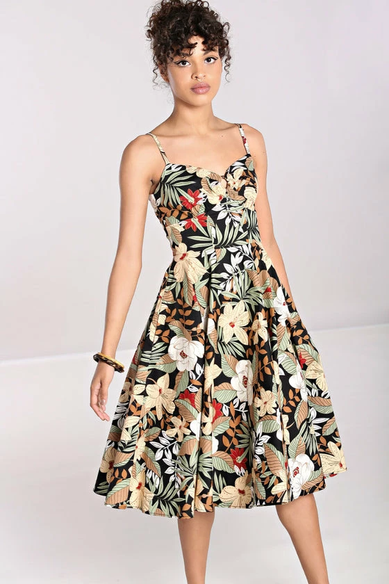 Hell Bunny Adelaida Dress Retro Floral - Image 4