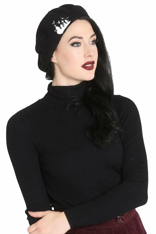 Hell Bunny Graveyard Beret