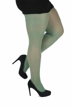 Pamela Mann Hosiery 50 Denier Opaque Pantyhose In Leaf Green