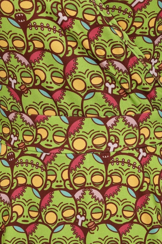 Lady Vintage Lyra Dress In Ghoulish Friends - Image 3