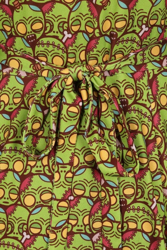 Lady Vintage Lyra Dress In Ghoulish Friends - Image 4