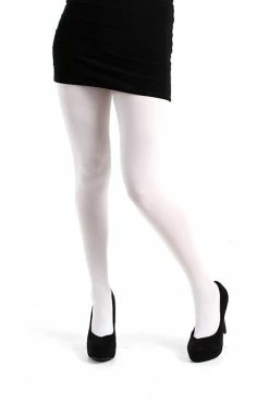 Pamela Mann Hosiery 50 Denier Opaque Pantyhose In White